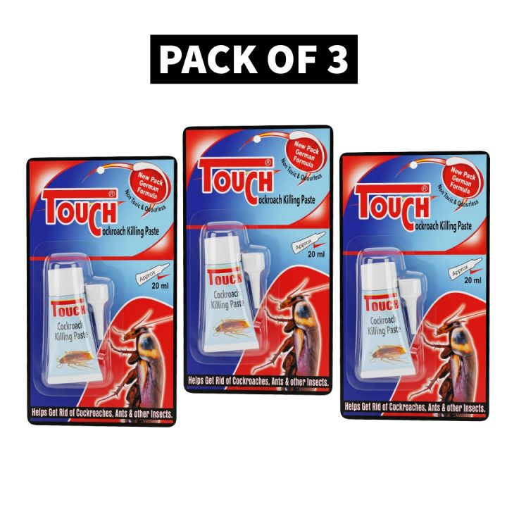 [PACK OF 3] Touch Cockroach Killer Gel - Upgraded 2026 Fresh Stock ...