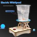 Engaging DIY Electric Toy: Water Tornado Maker with Wooden Puzzle Set. 