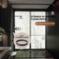 Fashionable Foldable Double-Sided Magnetic Shower Curtain Thick Fabric Home Decor Shower Partition Curtain for Bathroom Decor.