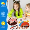 Social Emotional Learning Games Montessori  Funny Face Toys to Express Emotions Expression Recognition Toys For Toddlers. 