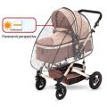 Universal Waterproof Pram Rain Cover Baby Stroller Accessories Transparent Wind Dust Shield Zipper Open for Pushchairs Raincoat. 