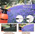 Handheld Garden Sprayer 2-LITER Portable Pressurized Sprayer One Hand Pressure Sprayer Bottle, Adjustable Nozzle, Use with Water. 