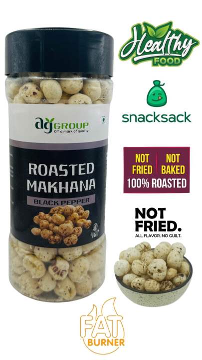 Makhana Fox Nuts Toasted Black pepper Mix- 80gm