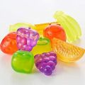 Fruit Shapes Ice Cubes Reusable 12 pieces different shapes Silicone Plastic Ice Cubes kids serving Home Party Tool. 