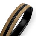 115 135 145 Men Genuine Leather Belts Without Buckle Belt 3.5cm Wide No Buckle Cowskin Belt Black Brown Cinturones Para Mujer.