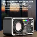 Wireless Speaker V5.3 Powerful Loudspeaker LED Lighting 1800mAh Battery Powered Portable Outdoor Small Speaker Supports TF Card. 