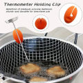 Fixed Probe Clip Candy Making Temp Probe Pot Clip Holder Silicone Thermometer Holder Clip For Pot Kitchen Gadgets. 