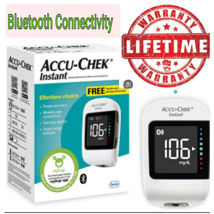 Accu check glucometer Life time warranty, With, Accu check instant ...