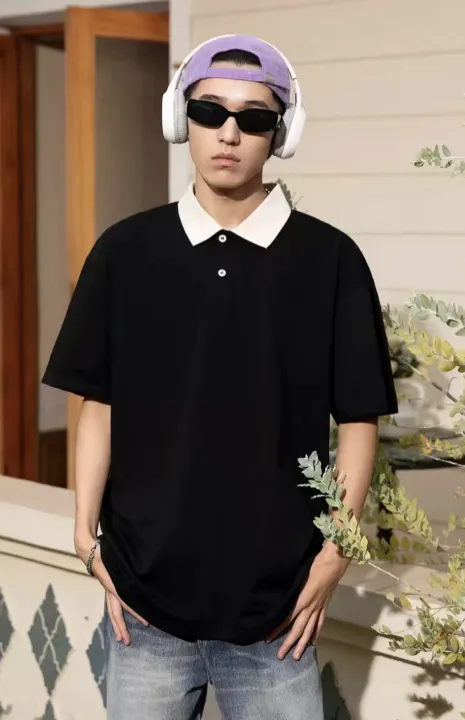 Becoolman%20-%20Men's%20Polo%20Shirt,%20Loose%20Version,%20Waffle%20Fabric,%20Casual%20T-Shirt,%20Fashion%20Color%20Matching,%20Vintage%20Trend,%20Simple%20and%20Easy%20to%20Match.%20-%20Image%203