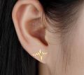 heartbeat earings for girl and women, Small, Heart Beat, EGC Stud Earrings, Hypoallergenic Love Token Gifts. 