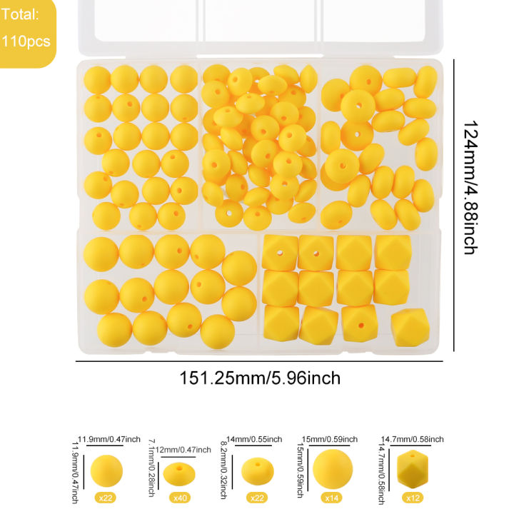 Kovict%20110Pcs/Set%20Silicone%20Beads%20Round%20Lentil%20Hexagon%20Loose%20Bead%20For%20Jewelry%20Making%20DIY%20Necklace%20Bracelet%20Keychain%20Accessories%20-%20Image%207