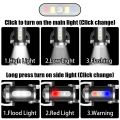 1-5PCS Mini COB Ultra Bright Rechargeable LED Flashlight Keychain Portable Waterproof Camping Pocket Lamp Keyring Hanging Light.