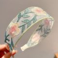 Chinese Ethnic Style Exquisite Embroidered Wing Accessorieide Edge Headband Shattered Bangs Hair Clip Sweet Elegant Style Matchs.