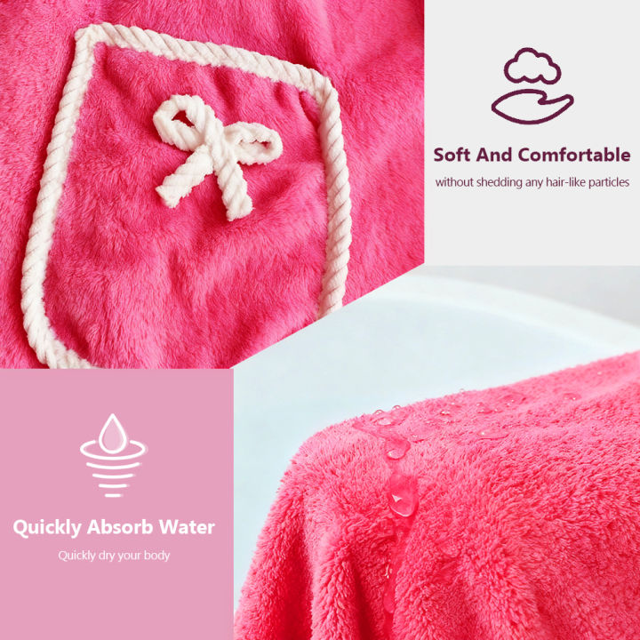 1pc,%20coral%20velvet%20women's%20bath%20skirt,%20wearable%20bath%20towel%20wrap%20women's%20absorbent%20Beach%20Spa%20gym%20bathrobe,%20slip%20skirt%20bath%20-%20Image%202