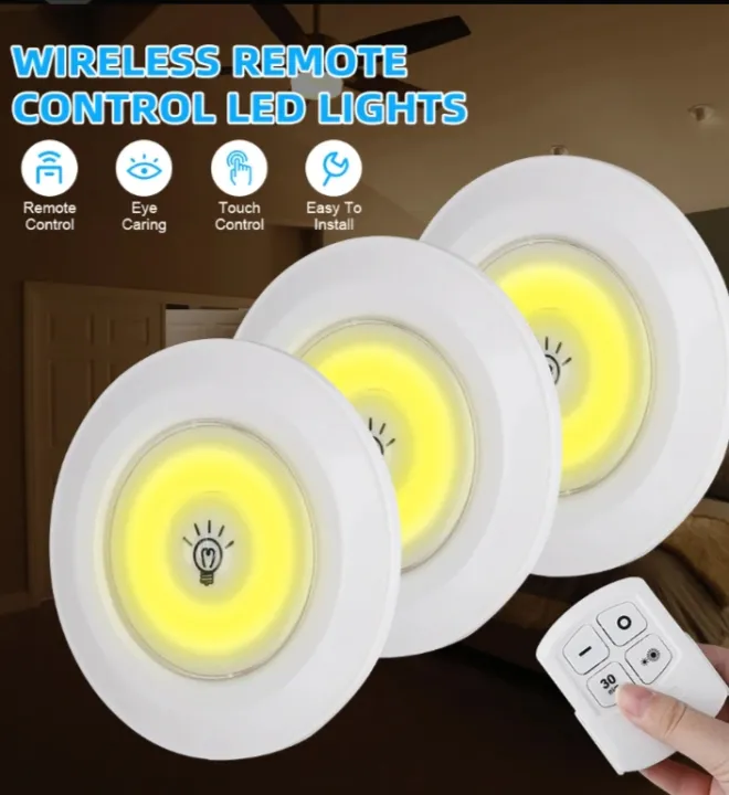 3%20Piece%20Remote%20Control%20Tap%20LED%20Puck%20white%20Lights%20%7C%20Wireless%20Battery%20Operated%20Cabinet%20Lights%20with%20Dimmer%20&%20Timer%20%7C%20Easy%20Install%20Under%20Shelf,%20Kitchen%20&%20Closet%20Lighting%20-%20Image%204
