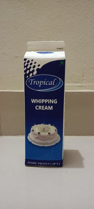 Tropical whipping cream