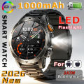 LIGE 1000mAh Super Capacity Battery Adult Men Smart Watch 1.7-inch Large Screen Bluetooth Call IP68 Waterproof Sports SmartWatch.
