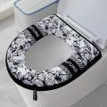1Pcs Thickened Toilet Seat Zipper Toilet Cover Cartoon Universal Waterproof Toilet Cover Simple Universal Waterproof Seat Pad.