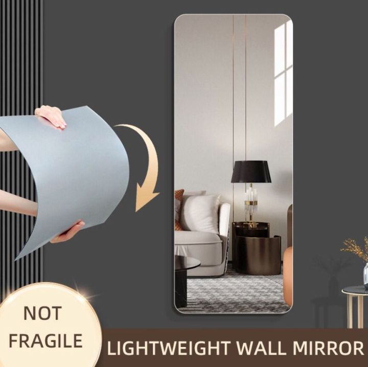 Self adhesive wall mirror sticker rectangle shape Daraz.lk