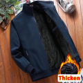 Warm Fleece Autumn Winter Jackets for Men Business Office Dress Coat Casual Men's Winter Jacket Solid Color Luxury Outerwear Man. 