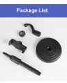 L7 Desktop Mobile Phone Holder Height Adjustable Stand & 360° Rotatable for Live Streaming Shoot YouTube TikTok Video and Multipurpose Round Base Smartphone Mobile Stand- Black. 