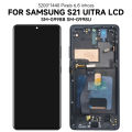 6.8'' Super AMOLED For Samsung Galaxy S21 Ultra 5G Lcd Display Digital Touch Screen For G998F G998B Display With Frame. 