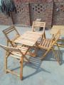 Chair Table Set wooden foldable 4 chairs table set. 