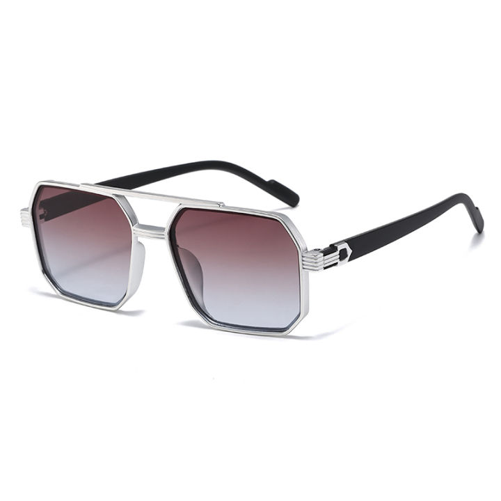 Car%20Sun%20Glasses%20New%20Fashion%20Double%20Beam%20Polygonal%20Sunglasses%20Retro%20Personalized%20Trendy%20Large%20Frame%20Eyewear%20European%20and%20American%20-%20Image%207