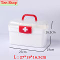 Nurse's Box, Multi-Purpose Box Common Household Medicine Box, Medicine Storage Box, First Aid Box Easy to Store and Organize, Clear, Two-Layered.. 