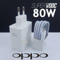 100% Original Oppo Realme 80W Charger Super Vooc Ultra Fast 80 Watt Adapter With Original TYpe _C Cable. 