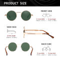 KINGSEVEN Round Sunglasses for Men Polarized Steampunk Sun Glasses For Women Vintage Style UV400 Eyewear Accessory Oculos. 