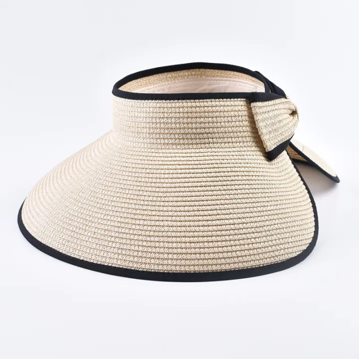 Summer%20Empty%20Top%20Straw%20Hat%20For%20Women%20Foldable%20Wide%20Large%20Brim%20Bowknot%20%20Sun%20Hat%20Travel%20Beach%20UV%20Protection%20Caps%20-%20Image%202