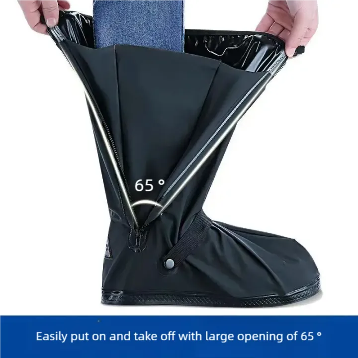 Rain%20Boot%20Shoe%20Cover%20Black%20Waterproof%20with%20Reflector%20High%20Top%20Clear%20Shoes%20Dust%20Covers%20for%20Motorcycle%20Bike%20Rain%20Cover%20Men%20Women%20-%20Image%205