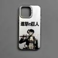 Anime Attack on Titan Phone Case For iPhone 16 15 14 13 12 11 Pro Max Plus – Colorful Gradient Soft TPU Back Cover. 