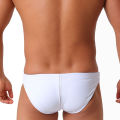 Mens Tight Swim Briefs Low Waist With Back Drainage Line Comfortable Fashion Quick Dry Elastic Drawstring Swimwear For Surf.