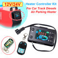 12V 24V Air Diesels Air Heater LCD Monitor Switch, Control Board Motherboard with Remote Control For Car Parking Heater Control.