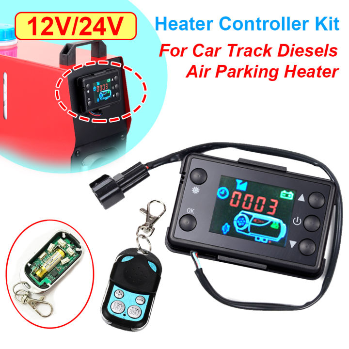 12V 24V Air Diesels Air Heater LCD Monitor Switch, Control Board Motherboard with Remote Control For Car Parking Heater Control