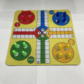 Plastic Flying Chess Ludo With Mouse Pad Chessboard 24cm Set About 110g. 