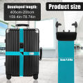 Cross Luggage Strap TSA Customs Lock Luggage Strap Adjustable Travel Suitcase Belt with ID Tag Anti-lost Baggage Packing Belt. 