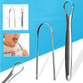 1/2Pcs Tongue Scraper Stainless Steel Tongue Cleaner Oral Care Hygiene Scraper Dental Oral Care Hygiene Health Care Tool. 