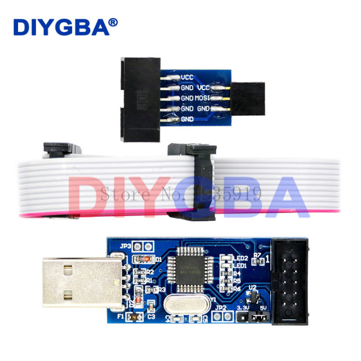 10Pin%20To%206%20Pin%20Adapter%20Board%20+%20USBASP%20USBISP%20AVR%20Programmer%20USB%20ISP%20USB%20ASP%20ATMEGA8%20ATMEGA128%20Support%20Win7%2064%20-%20Image%206