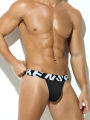 Men's Exercise Underwear Bulge Pouch Briefs Man Athletic Fitness Gym Wear Bodybuilding Workout High-Cut Underpants under wear for men.