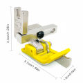New Computerized Flatbed Sewing Machine with Adjustable Plastic Knife Press Foot Oxford Edge Guide for Straight Stitch Line Pres.