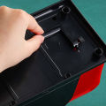 Red/Black Manual Card Shuffler 2 Deck with Hand Crank, Card Shuffler for Blackjack, UNO, Poker, Playing Card Dealer Machine.