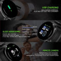 2024 New D18 Smart Bracelet Real Step Count Fashion Alarm Clock Watch Bluetooth Music Fitness Tracker Sports Smartwatch Android. 