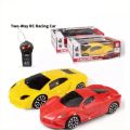 Remote Control High Speed Racing Car with Stylish Looks 1:18 Scale, Two Functions & Modern Design, RC Vehicle Toy for Kids (Require 5AA Batteries, Not Included) (Yellow). 