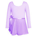 Ballet Leotards for Toddler Girls with Skirt Classic Long Sleeve Dance Gymnastic Ballerina Outfit Dress Stage Dance Wear. 