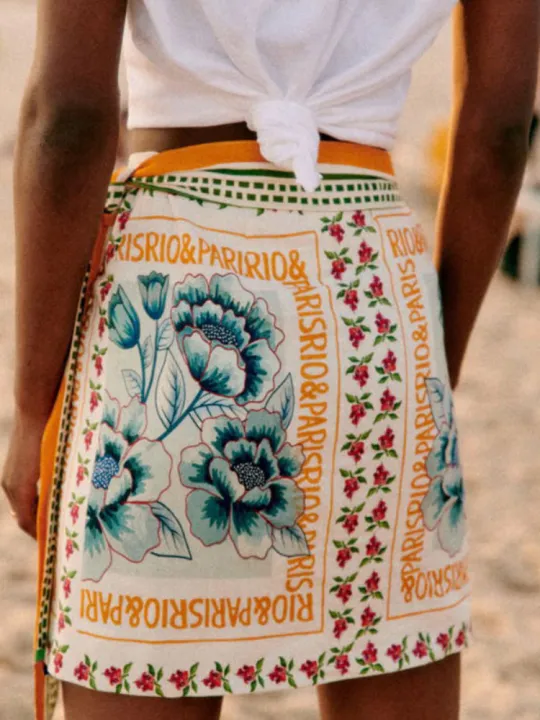 Summer%20New%20Fashion%20Women's%20Beach%20Style%20Short%20Skirt%20Printed%20Retro%20Vacation%20Style%20Covering%20Casual%20%20Elegant%20Half%20Skirt%20-%20Image%206