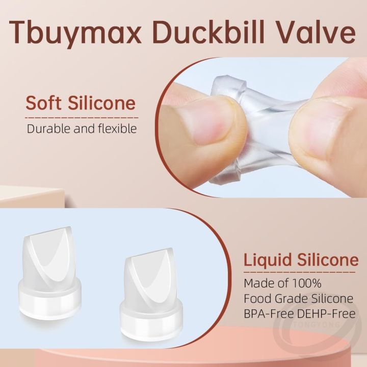 8Pcs%20Duckbill%20Valves%204Pcs%20Silicone%20Diaphragm%20Set%20Compatible%20with%20Momcozy%20M5%20Electric%20Breast%20Pump%20Replacement%20for%20Pump%20Efficiency%20-%20Image%205