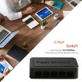 10/100 / 1000Mbps Mini Gigabit Network Switch 5 Port Ethernet Switch Internet Splitter Desktop RJ45 Hub. 